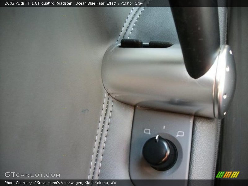 Ocean Blue Pearl Effect / Aviator Gray 2003 Audi TT 1.8T quattro Roadster