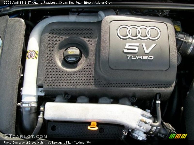  2003 TT 1.8T quattro Roadster Engine - 1.8 Liter Turbocharged DOHC 20-Valve 4 Cylinder
