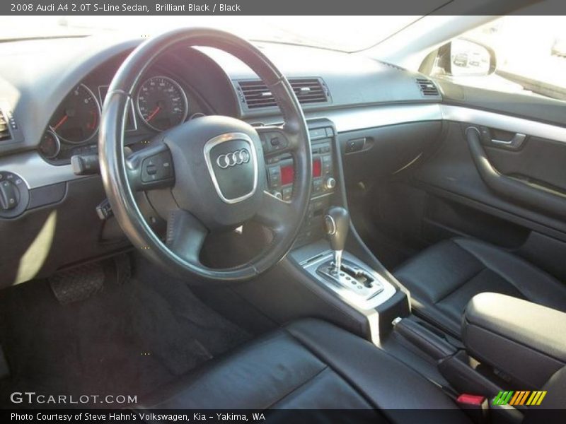 Brilliant Black / Black 2008 Audi A4 2.0T S-Line Sedan