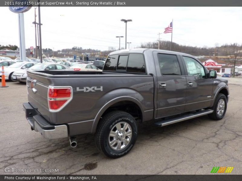 Sterling Grey Metallic / Black 2011 Ford F150 Lariat SuperCrew 4x4