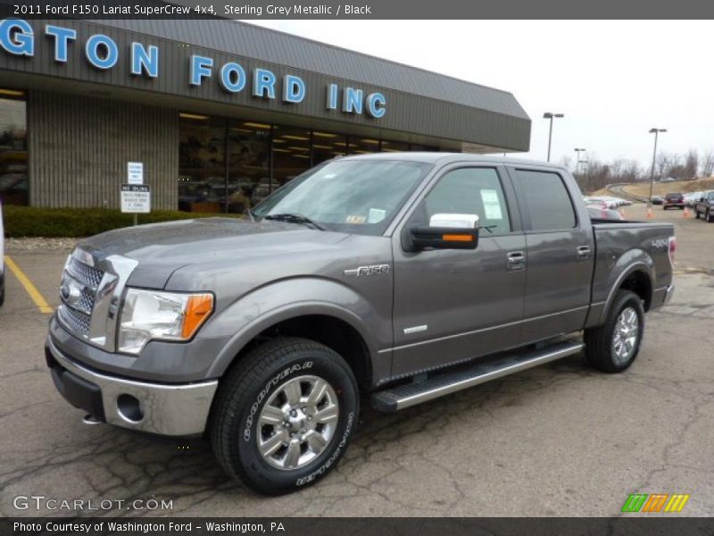 Sterling Grey Metallic / Black 2011 Ford F150 Lariat SuperCrew 4x4