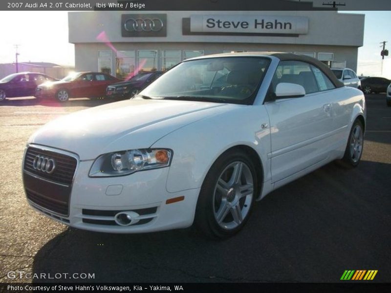 Ibis White / Beige 2007 Audi A4 2.0T Cabriolet