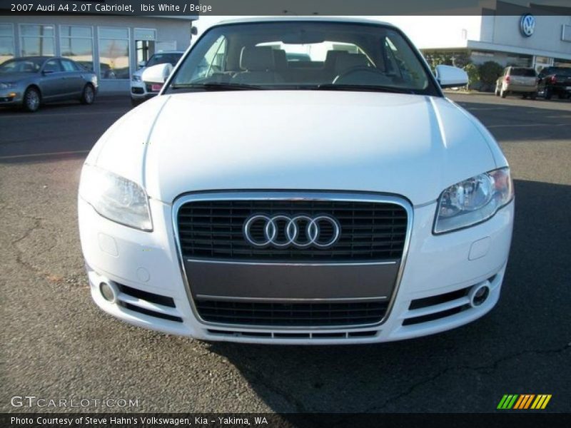 Ibis White / Beige 2007 Audi A4 2.0T Cabriolet