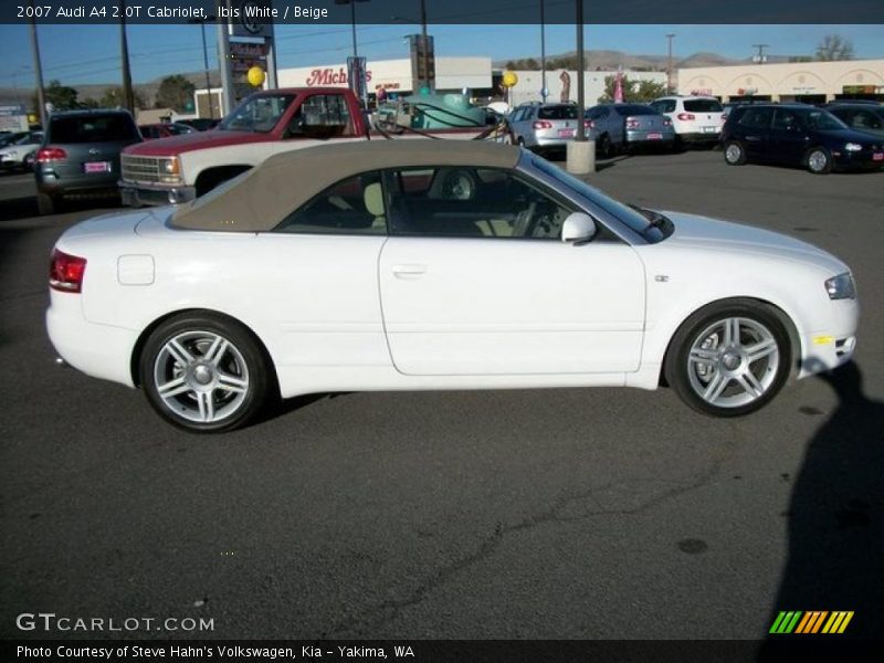 Ibis White / Beige 2007 Audi A4 2.0T Cabriolet