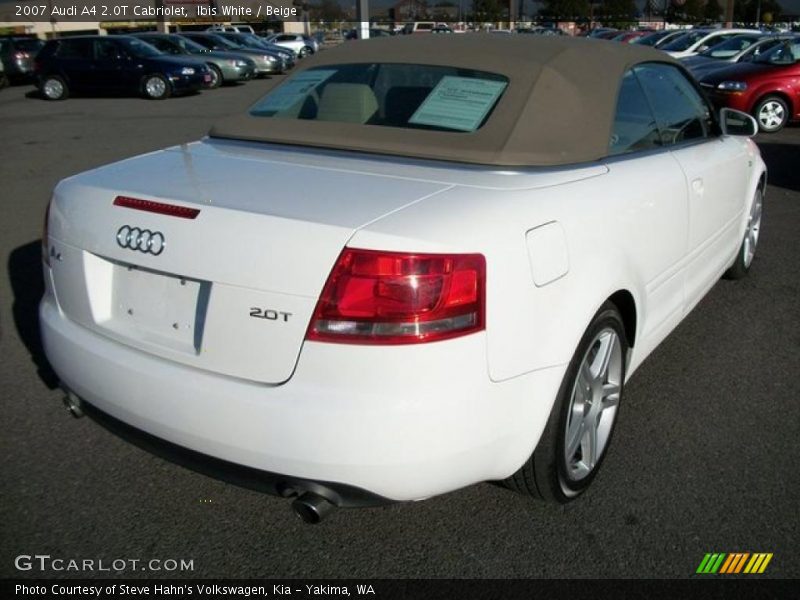 Ibis White / Beige 2007 Audi A4 2.0T Cabriolet