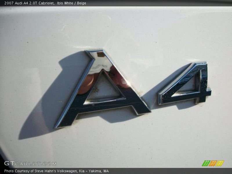 Ibis White / Beige 2007 Audi A4 2.0T Cabriolet