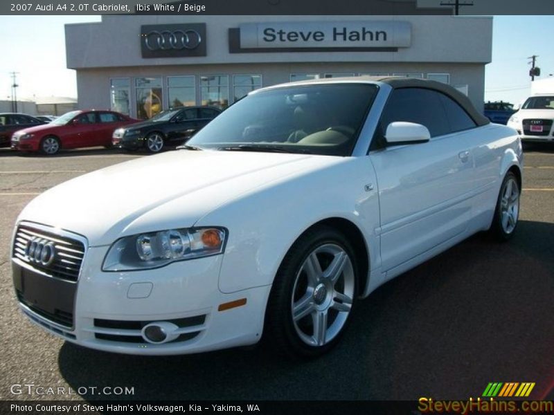 Ibis White / Beige 2007 Audi A4 2.0T Cabriolet