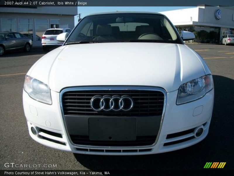 Ibis White / Beige 2007 Audi A4 2.0T Cabriolet