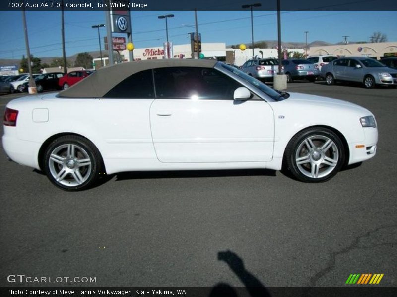 Ibis White / Beige 2007 Audi A4 2.0T Cabriolet