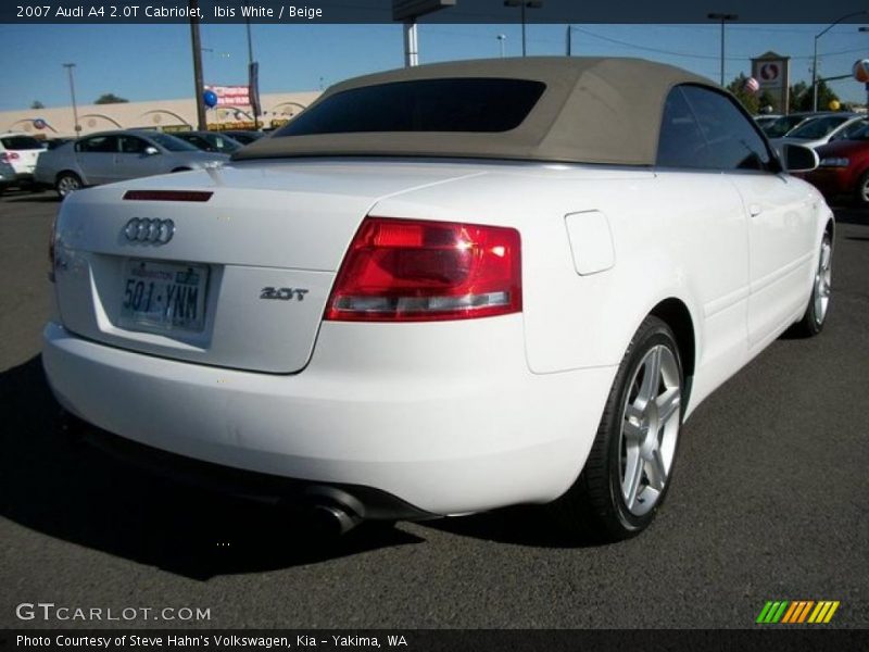 Ibis White / Beige 2007 Audi A4 2.0T Cabriolet