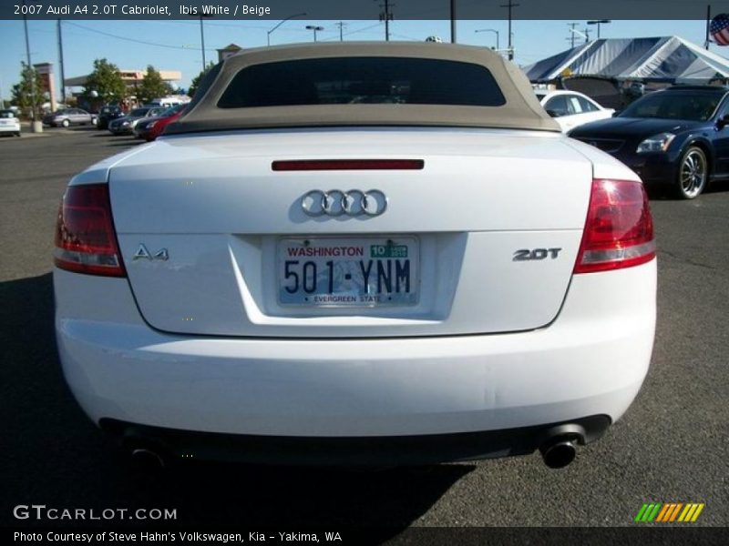 Ibis White / Beige 2007 Audi A4 2.0T Cabriolet