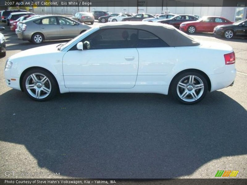 Ibis White / Beige 2007 Audi A4 2.0T Cabriolet