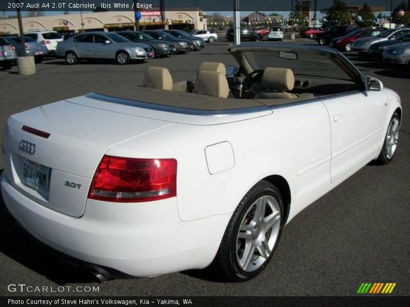 Ibis White / Beige 2007 Audi A4 2.0T Cabriolet