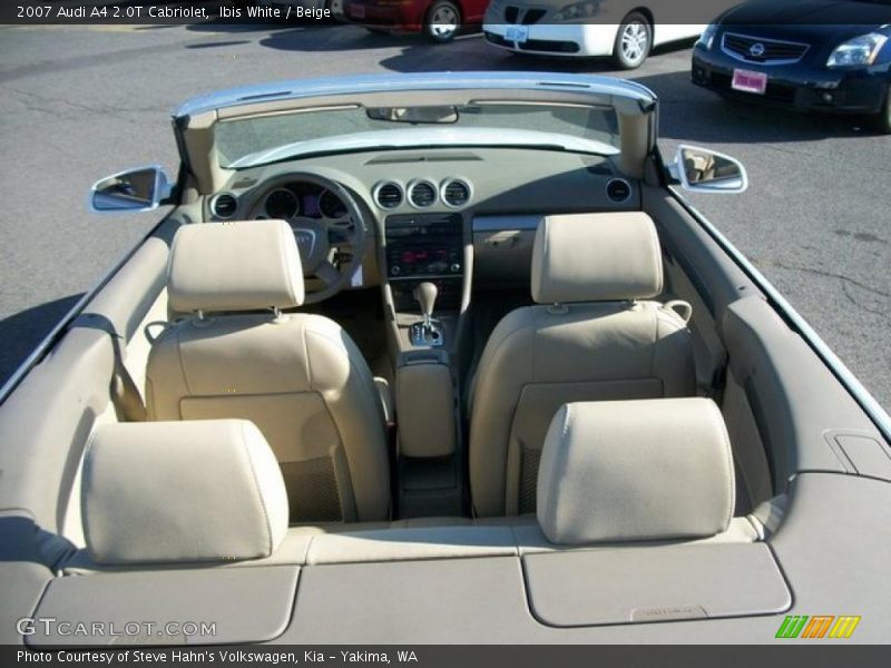 Ibis White / Beige 2007 Audi A4 2.0T Cabriolet