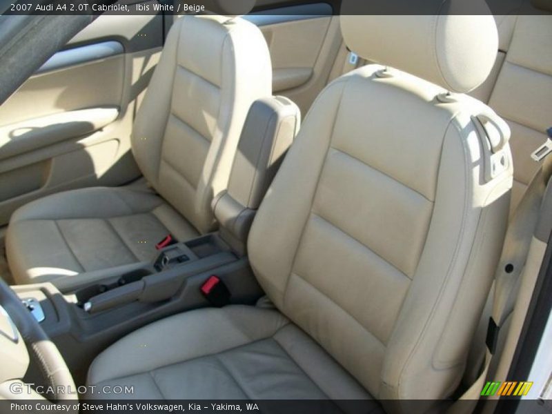 Ibis White / Beige 2007 Audi A4 2.0T Cabriolet