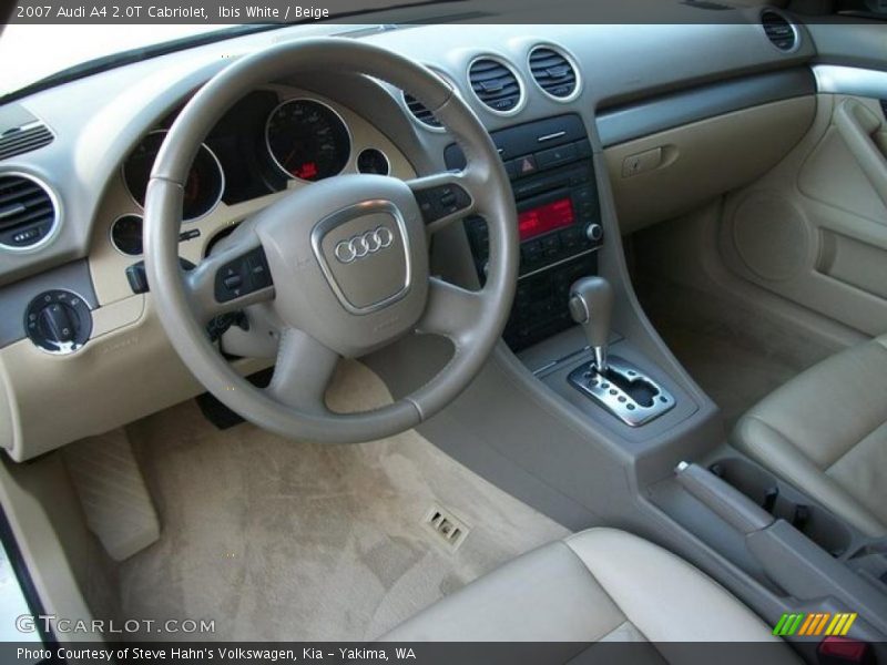 Ibis White / Beige 2007 Audi A4 2.0T Cabriolet