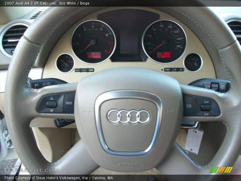 Ibis White / Beige 2007 Audi A4 2.0T Cabriolet