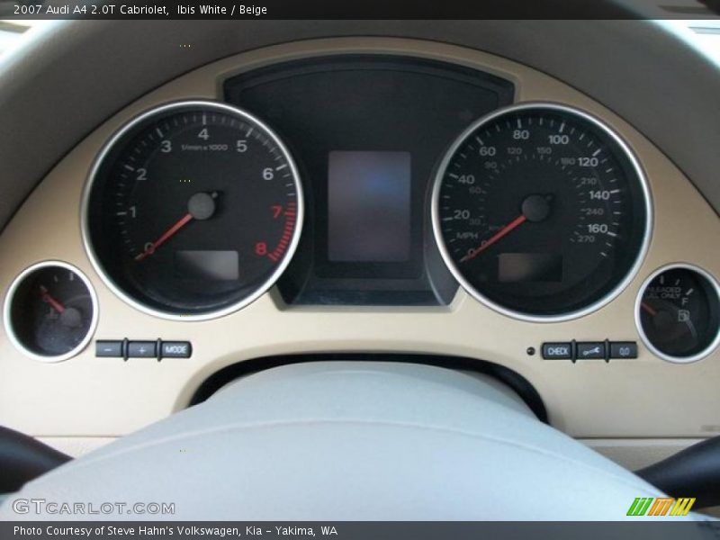 Ibis White / Beige 2007 Audi A4 2.0T Cabriolet