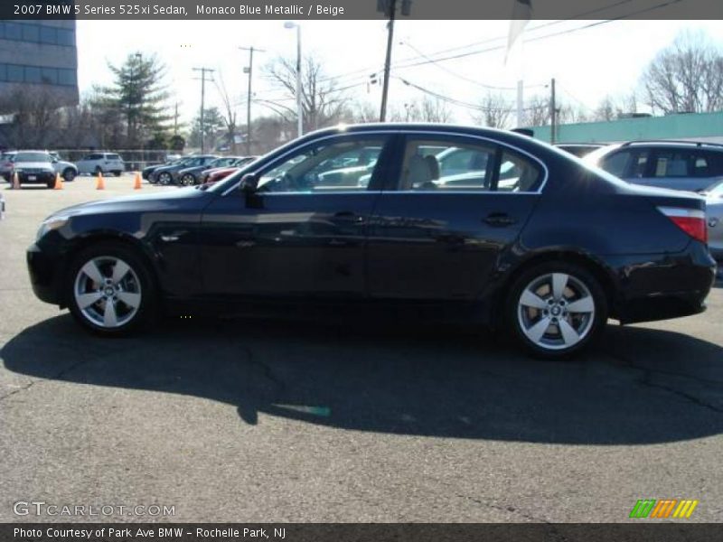 Monaco Blue Metallic / Beige 2007 BMW 5 Series 525xi Sedan