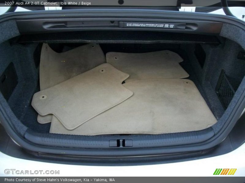 Ibis White / Beige 2007 Audi A4 2.0T Cabriolet