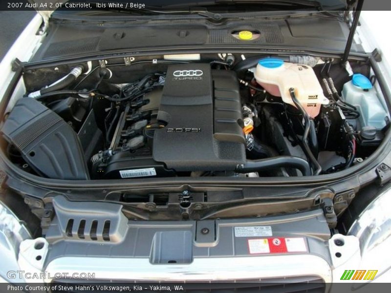 Ibis White / Beige 2007 Audi A4 2.0T Cabriolet