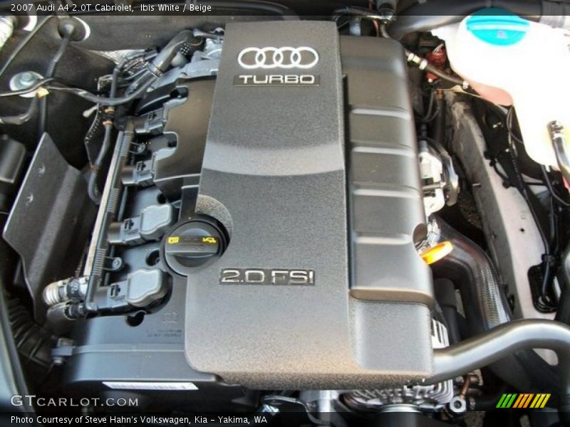 Ibis White / Beige 2007 Audi A4 2.0T Cabriolet