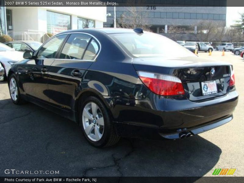 Monaco Blue Metallic / Beige 2007 BMW 5 Series 525xi Sedan