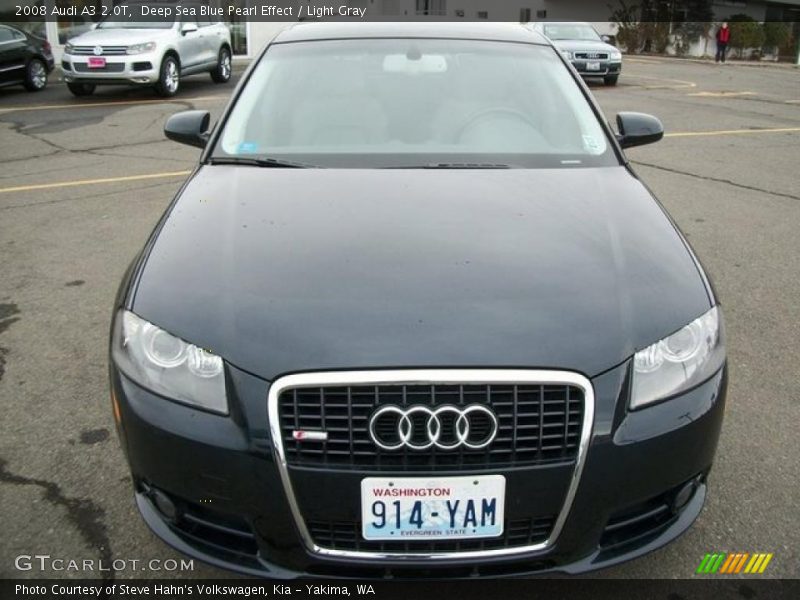 Deep Sea Blue Pearl Effect / Light Gray 2008 Audi A3 2.0T