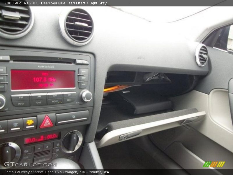 Deep Sea Blue Pearl Effect / Light Gray 2008 Audi A3 2.0T
