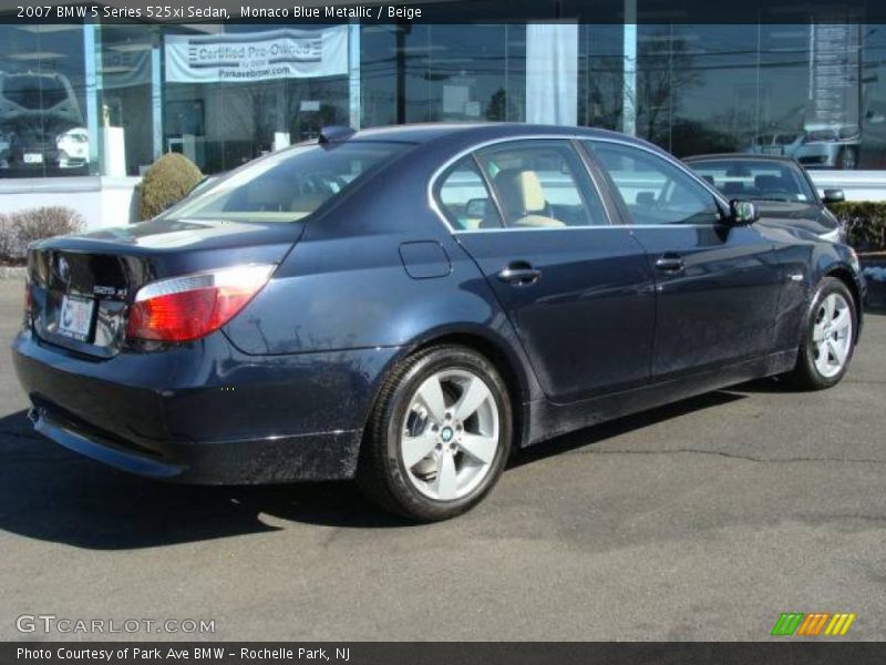 Monaco Blue Metallic / Beige 2007 BMW 5 Series 525xi Sedan