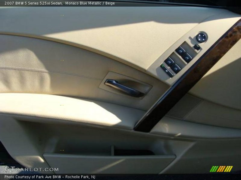 Monaco Blue Metallic / Beige 2007 BMW 5 Series 525xi Sedan