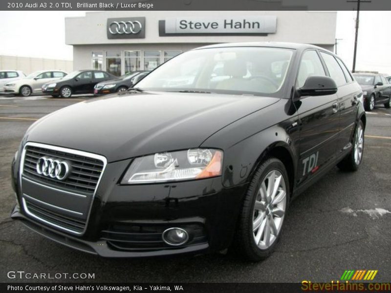 Brilliant Black / Luxor Beige 2010 Audi A3 2.0 TDI