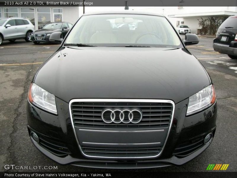 Brilliant Black / Luxor Beige 2010 Audi A3 2.0 TDI