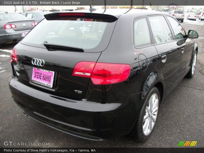Brilliant Black / Luxor Beige 2010 Audi A3 2.0 TDI