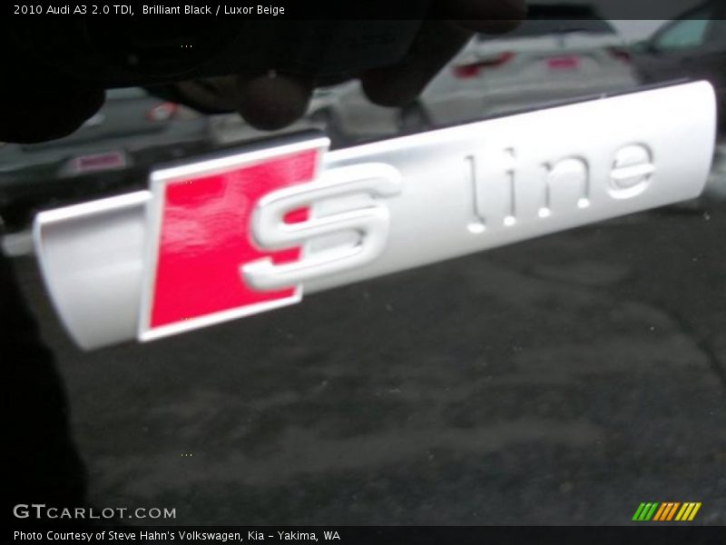 Brilliant Black / Luxor Beige 2010 Audi A3 2.0 TDI