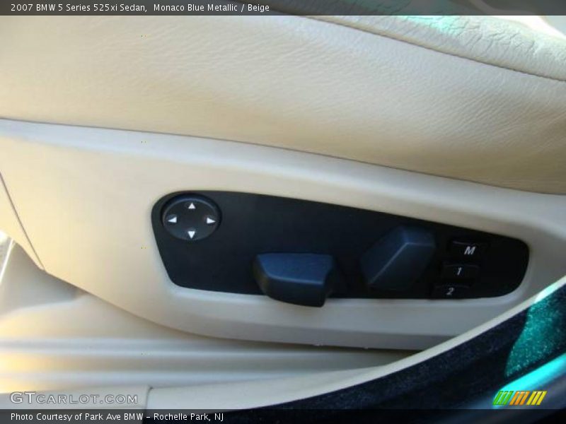 Monaco Blue Metallic / Beige 2007 BMW 5 Series 525xi Sedan