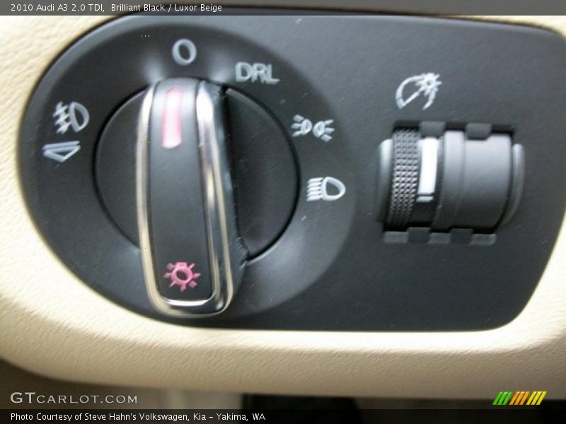 Brilliant Black / Luxor Beige 2010 Audi A3 2.0 TDI