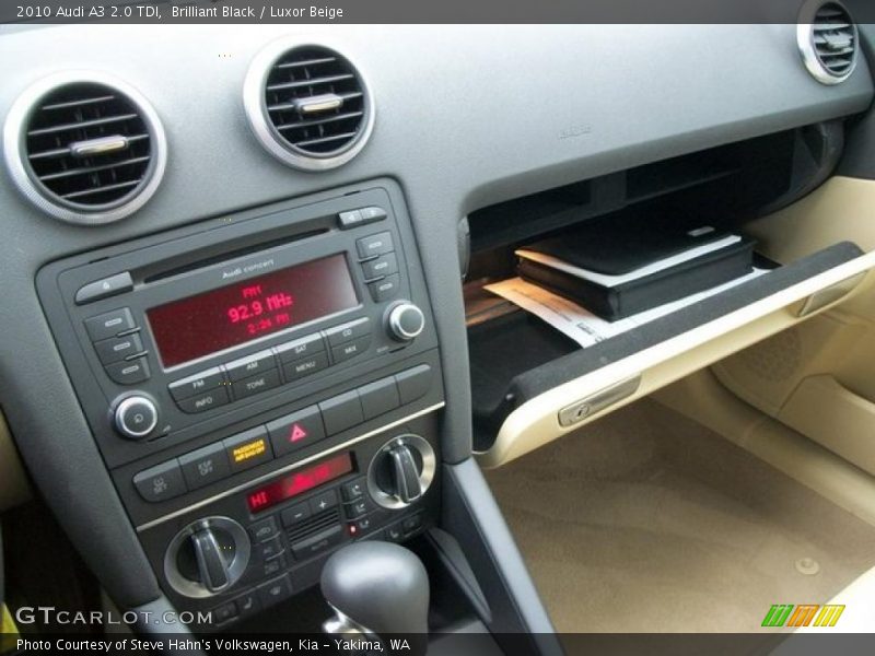 Brilliant Black / Luxor Beige 2010 Audi A3 2.0 TDI