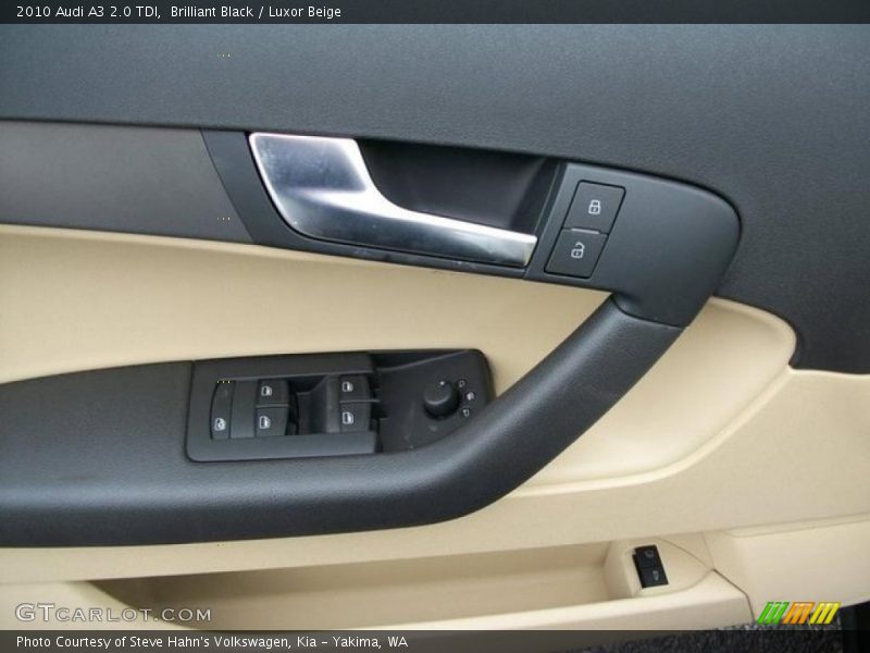Brilliant Black / Luxor Beige 2010 Audi A3 2.0 TDI