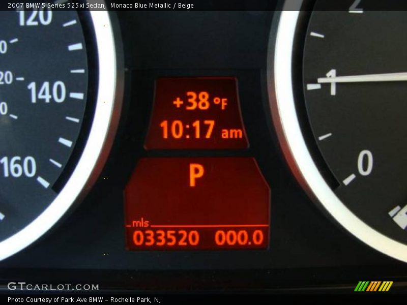 Monaco Blue Metallic / Beige 2007 BMW 5 Series 525xi Sedan