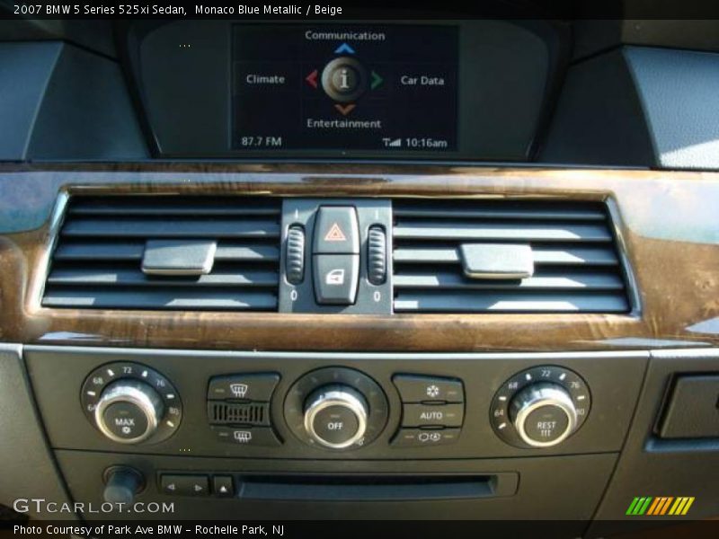 Monaco Blue Metallic / Beige 2007 BMW 5 Series 525xi Sedan