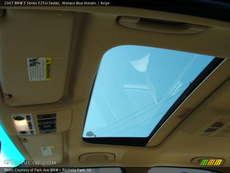 Monaco Blue Metallic / Beige 2007 BMW 5 Series 525xi Sedan