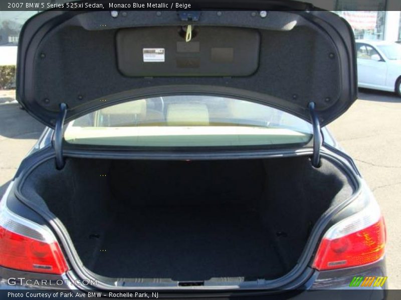 Monaco Blue Metallic / Beige 2007 BMW 5 Series 525xi Sedan