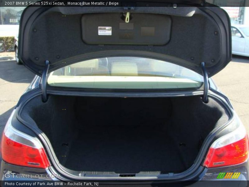 Monaco Blue Metallic / Beige 2007 BMW 5 Series 525xi Sedan
