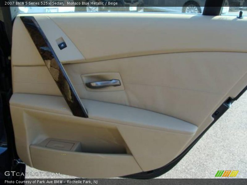 Monaco Blue Metallic / Beige 2007 BMW 5 Series 525xi Sedan