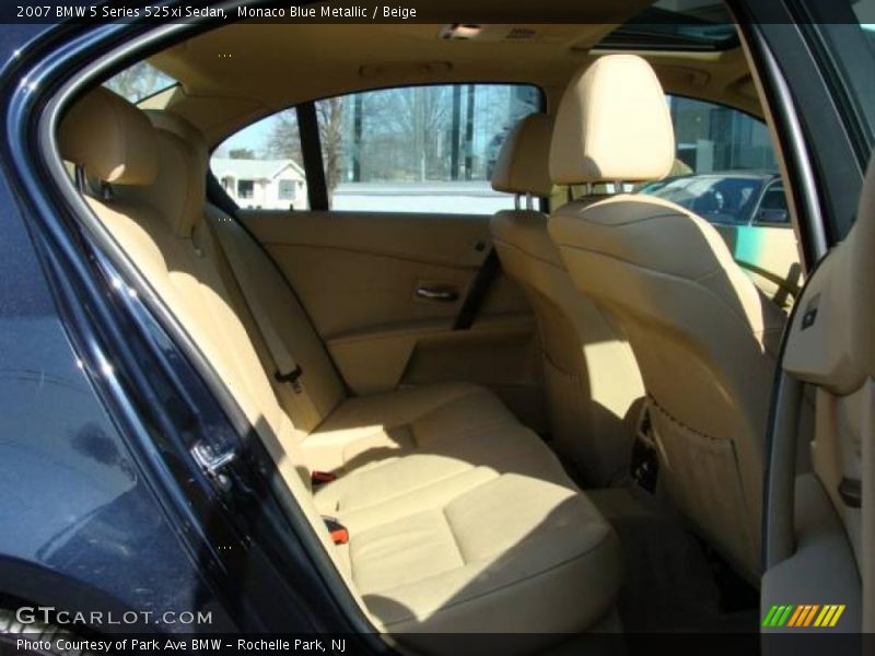 Monaco Blue Metallic / Beige 2007 BMW 5 Series 525xi Sedan