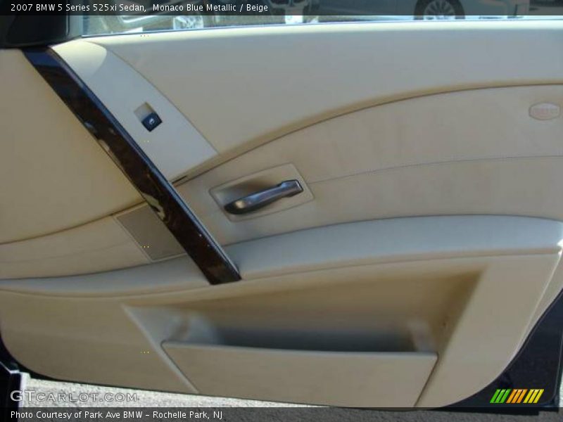 Monaco Blue Metallic / Beige 2007 BMW 5 Series 525xi Sedan