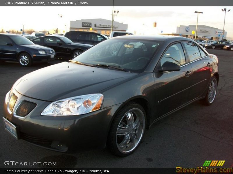 Granite Metallic / Ebony 2007 Pontiac G6 Sedan