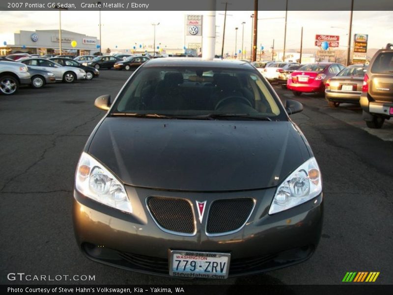 Granite Metallic / Ebony 2007 Pontiac G6 Sedan