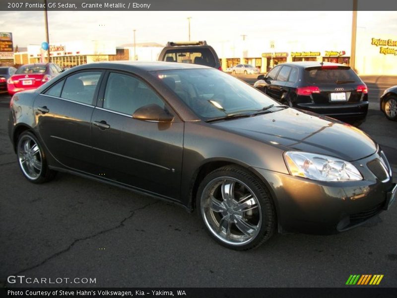 Granite Metallic / Ebony 2007 Pontiac G6 Sedan